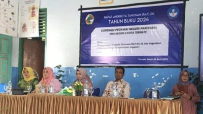 Koperasi Pegawai Negeri Pariyama SMA Negari 3 Ternate Gelar RAT 2024