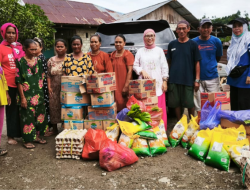 2 Posko Dapur Umum Didirikan Ketua GOW Halsel, Mardiana Bopeng: Duka Mereka Adalah Duka Kami