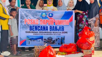 GOW Halsel Salurkan Bantuan untuk Korban Banjir