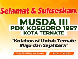 Hari Ini, PDK Kosgoro Kota Ternate Gelar Musda Ke III