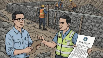 Pembangunan Talud Penahan Ombak Desa Maidi Rp8,8 Miliar Disorot, Material Diduga Tidak Sesuai Spesifikasi Uji Lab